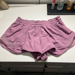 Magenta lululemon hotty hot shorts